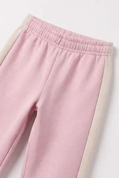 Pembe (1-9 Yaş) Yarım Fermuarlı Şardonlu Kız Çocuk Takım 502406