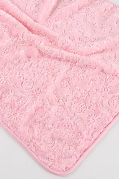 Pembe (100*120 cm)Desenli Peluş Battaniye 493686