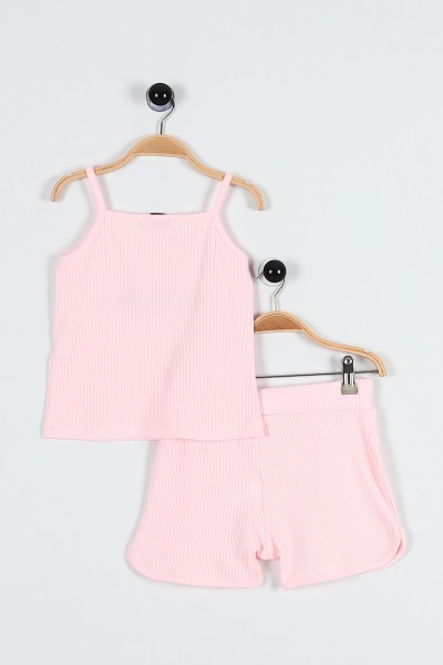 Pembe (13-16 Yaş) Never Mınd Baskılı Kız Çocuk Takım 185011
