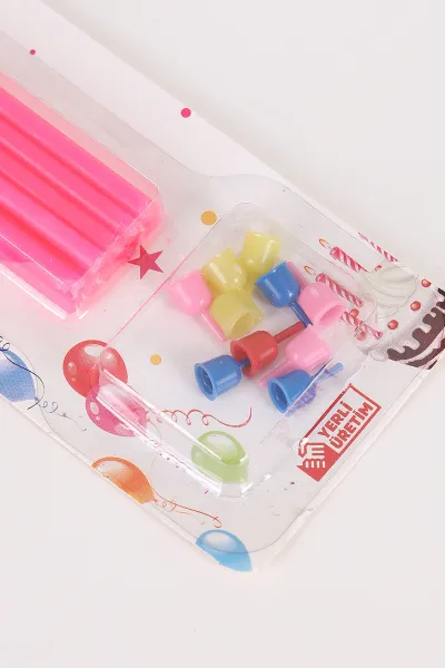 Pembe 15 cm Mum 10'lu 451646