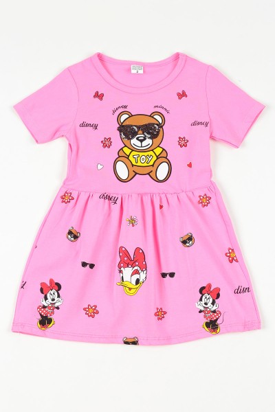 pembe-2-10-yas-moschino-toy-baskili-kiz-cocuk-elbise-108647