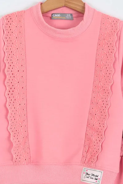 Pembe (2-11 Yaş) Boydan Jakarlı İki İp Kız Çocuk Takım 229386