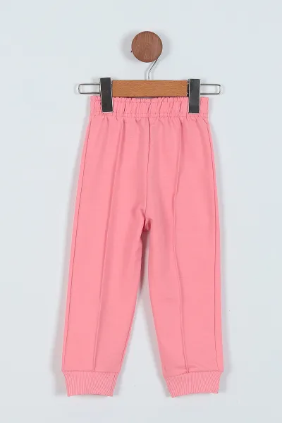 Pembe (2-11 Yaş) Omuz Boydan Jakarlı İki İp Kız Çocuk Takım 229393