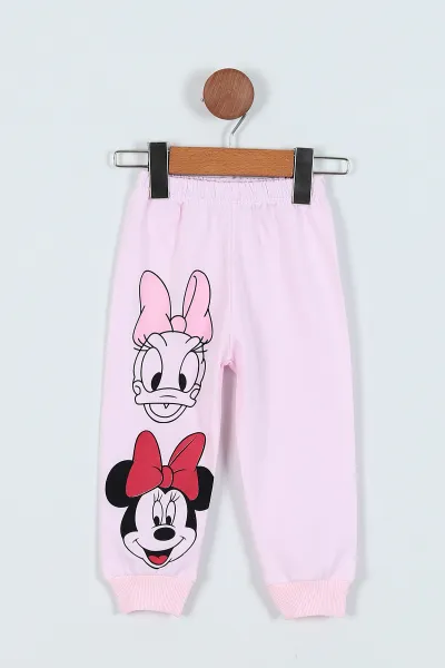 Pembe (2-5 Yaş) Baskılı Fermuarlı Kız Çocuk Takım 231713