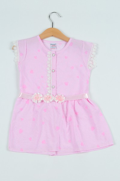 pembe-2-5-yas-dugmeli-cicek-detay-kiz-cocuk-elbise-100047