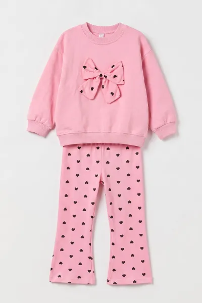 pembe-2-5-yas-kalp-baskili-fiyonk-aksesuarli-kiz-cocuk-takim-475858