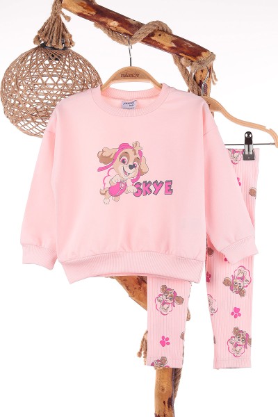 pembe-2-5-yas-skye-kopek-baskili-oversize-kesim-kiz-cocuk-takim-144538