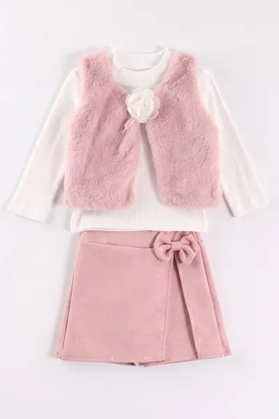 pembe-2-6-yas-kadife-sort-etekli-pelus-yelekli-kiz-cocuk-3lu-takim-483638