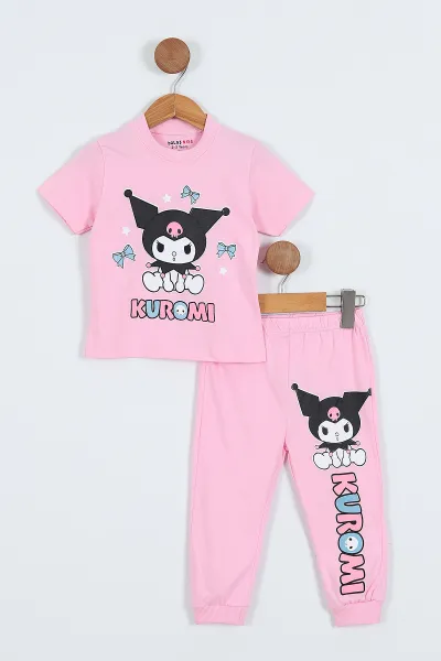 pembe-2-6-yas-kuromi-baskili-kiz-cocuk-takim-354262