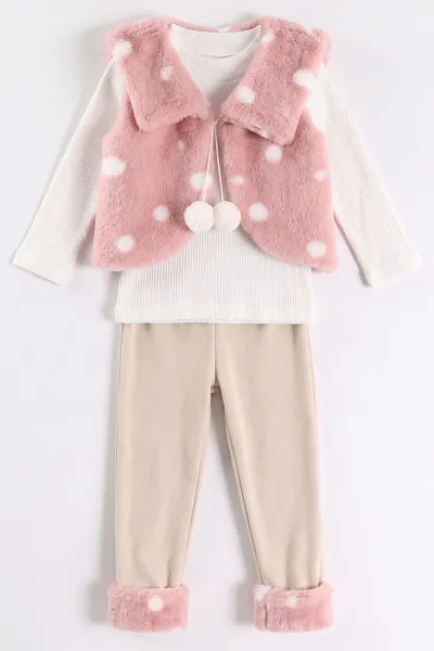 pembe-2-6-yas-pelus-yelekli-kadife-pantolonlu-kiz-cocuk-3lu-takim-491149