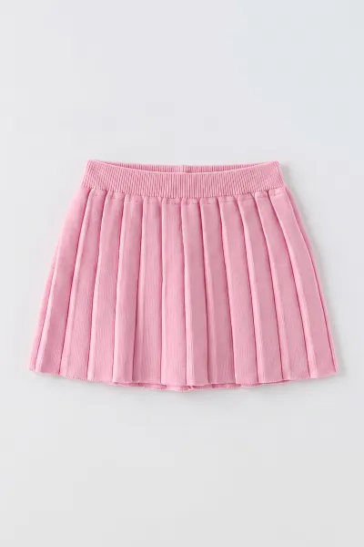 pembe-2-8-yas-pileli-triko-kiz-cocuk-etek-474850