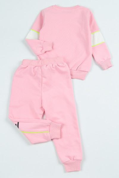 Pembe (2-8 Yaş) You Baskılı Kız Çocuk İkili Takım 96534