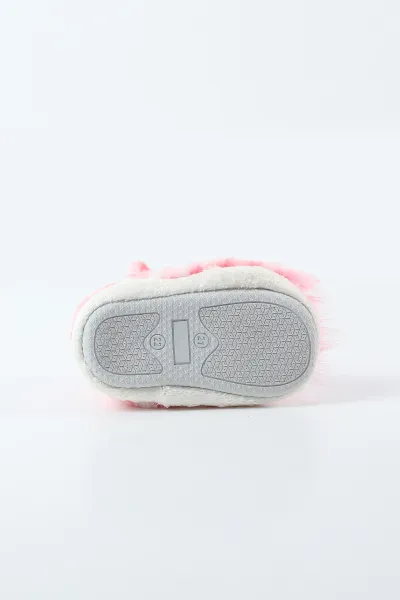 Pembe ( 21 - 24 ) Cırt Bantlı Figürlü Kız Bebek Panduf 495119