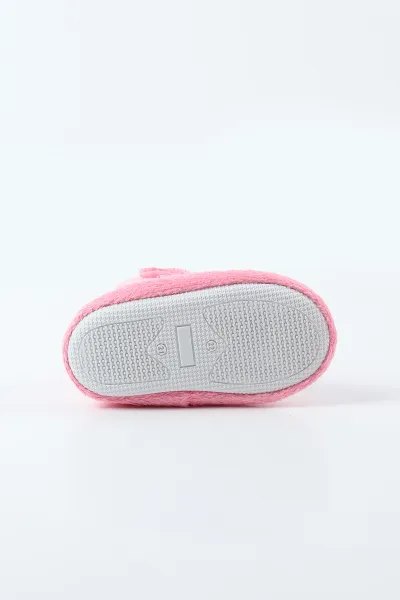 Pembe ( 21 - 24 ) Peluş Cırt Bantlı Kız Bebek Panduf 495156