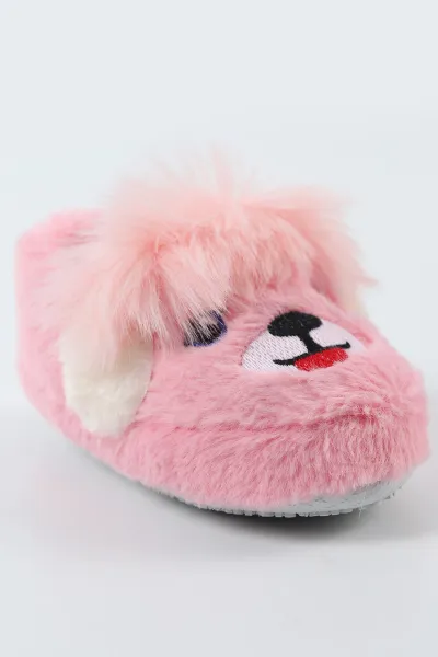 Pembe ( 21 - 24 )Peluş Figürlü Çocuk Panduf 497068