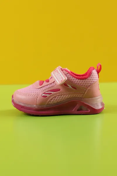 Pembe (21-25 Bebe) Yıldız Baskılı Işıklı Bebe Spor Ayakkabı 257176