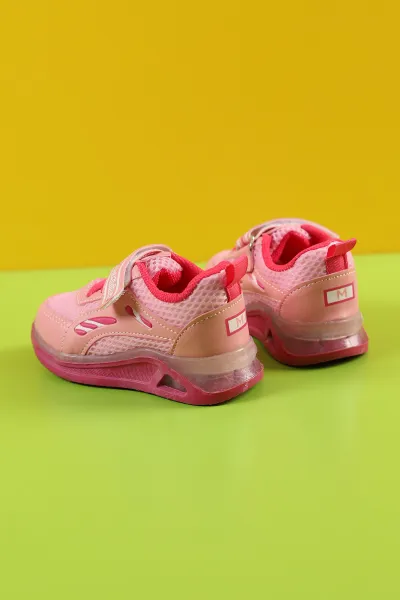 Pembe (21-25 Bebe) Yıldız Baskılı Işıklı Bebe Spor Ayakkabı 257176