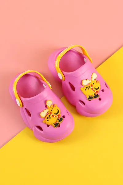 Pembe (21-26) Figürlü Eva Bebe Terlik & Sandalet 259143