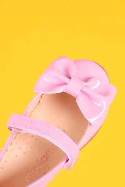 Pembe (21-30) Fiyonklu Rugan Kız Bebek &Çocuk Babet 336359