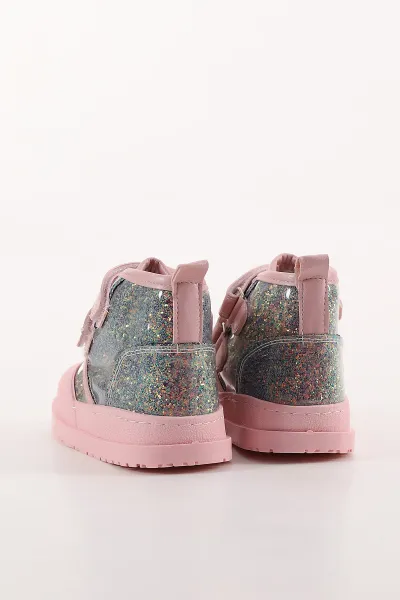 Pembe ( 22 - 26 ) Sim Detaylı Cırt Bantlı Kız Bebek Bot 414372