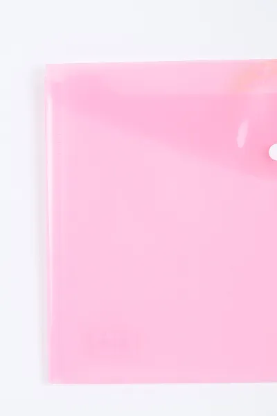 Pembe 23x32 Cm Soft Şeffaf Çıtçıtlı Dosya 387437