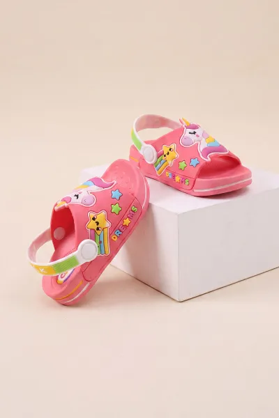 Pembe ( 24 - 29 ) Figürlü Kız Çocuk Sandalet 462500