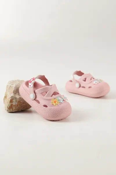 Pembe ( 24 - 29 ) Figürlü Toka Detaylı Kız Çocuk Sandalet 462475