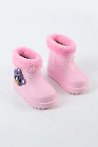 Pembe ( 24 - 35 ) İçi Tüylü Kız Çocuk Bot 500692