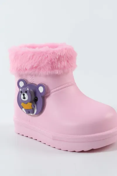Pembe ( 24 - 35 ) İçi Tüylü Kız Çocuk Bot 500692