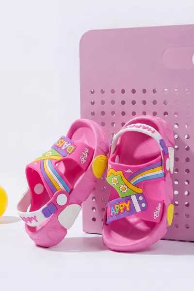 Pembe ( 25 - 29 ) Figürlü Kız Çocuk Sandalet 462519