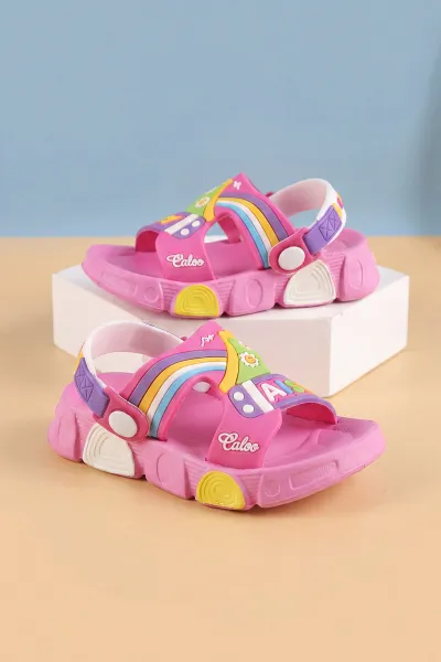 Pembe ( 25 - 29 ) Figürlü Kız Çocuk Sandalet 462519
