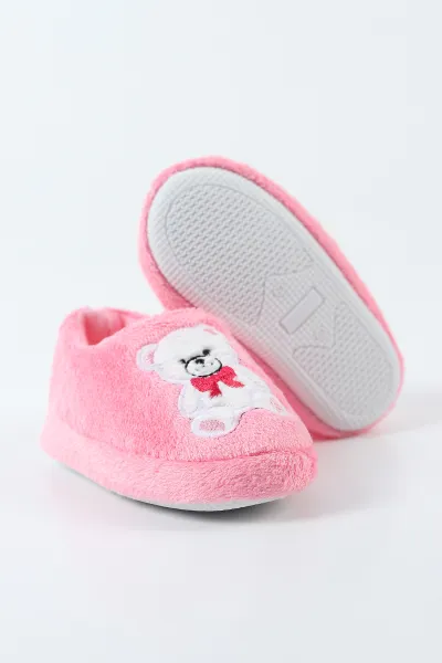 Pembe ( 25 - 30 ) Peluş Figürlü Çocuk Panduf 496291