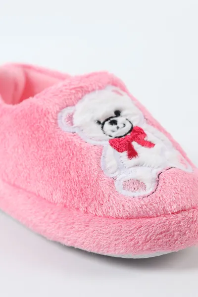 Pembe ( 25 - 30 ) Peluş Figürlü Çocuk Panduf 496291