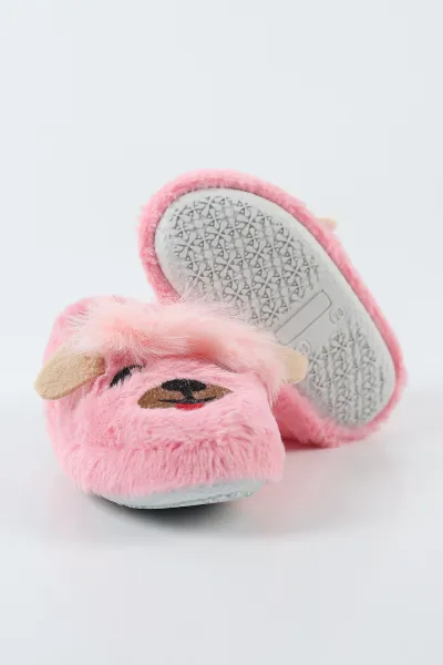 Pembe ( 25 - 30 )Peluş Figürlü Çocuk Panduf 498632