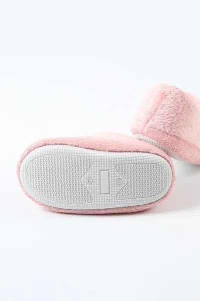 Pembe ( 25 - 30 ) Peluş Figürlü Kız Çocuk Panduf 488300