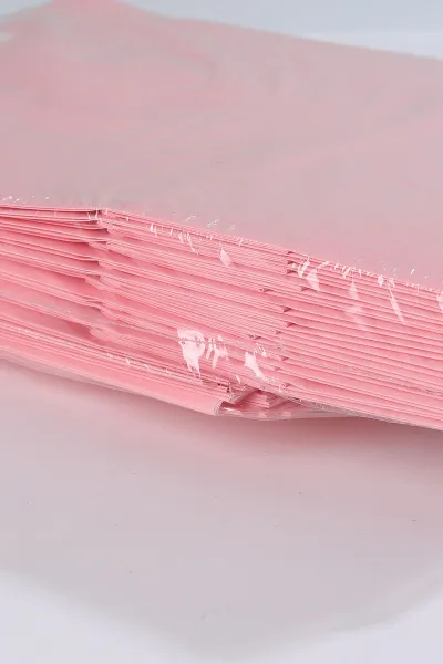 Pembe 25x12x31 Büküm Saplı Çanta 5'li 301118