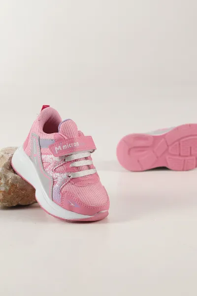 Pembe ( 26 - 30 ) Cırt Bantlı Kız Çocuk Spor Ayakkabı 444605