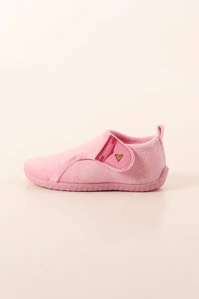 Pembe ( 27 - 30 ) Süet Cırtlı Kız Çocuk Panduf 402538