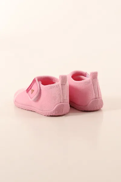 Pembe ( 27 - 30 ) Süet Cırtlı Kız Çocuk Panduf 402538