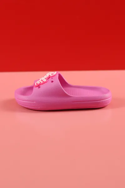Pembe (27-31 ) Barbie Figürlü Eva Çocuk Terlik 280679