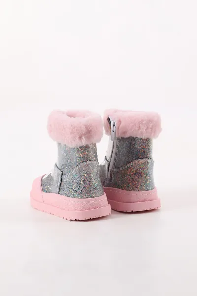Pembe ( 27 - 31 ) Sim Detaylı Fermuarlı Kız Çocuk Bot 409833