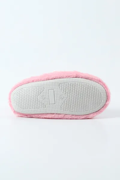 Pembe ( 27 - 32 )Peluş Figürlü Kız Çocuk Panduf 495361