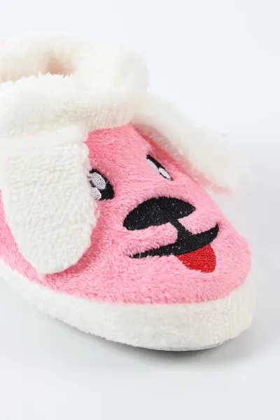Pembe ( 29 - 34 ) Peluş Figürlü Kız Çocuk Panduf 494664