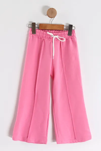 Pembe (3-10 Yaş) Çiçek Aplikeli İki İp Kız Çocuk Takım 442625