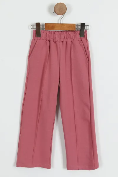Pembe (3-10 Yaş) Yıldızlı Taş Baskılı  2 İp Kız Çocuk 2'li Takım 427989