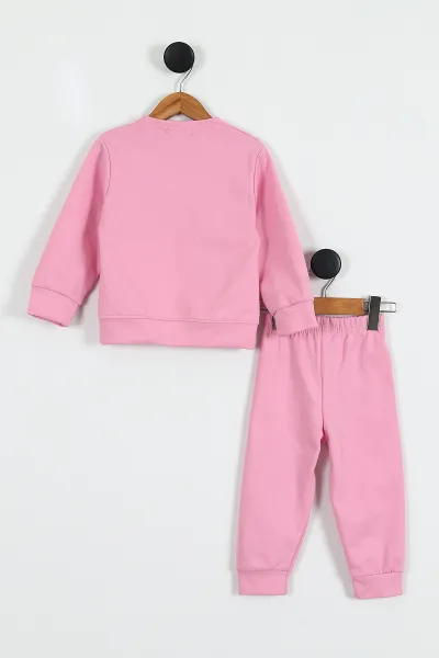 Pembe (3-10 Yaş)Alo Baskılı   Kız Çocuk 2'li Takım 423368
