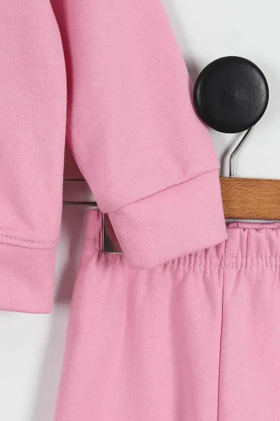 Pembe (3-10 Yaş)Alo Baskılı   Kız Çocuk 2'li Takım 423368