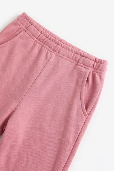 Pembe (3-11 Yaş) Karakter Baskılı Ribana Kumaş Kız Çocuk Pijama Takımı 477102