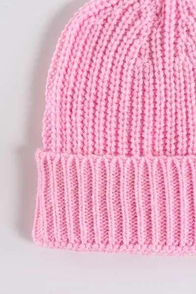 Pembe (3-12 Ay) Selanik Örgülü Dikişsiz Şapkalı Triko  Bebek Tulum 474370