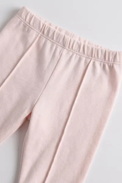 Pembe (3-18 Ay) Baskılı ve Nakışlı  Alt Çimalı  Kız Bebek 2'li Takım 477544